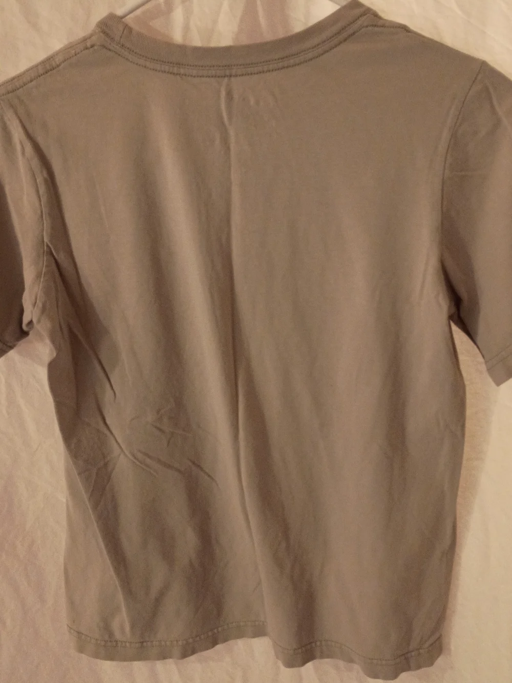 Nike Gray Tee with Red & Blue 'LEGEND STATUS' Graphic Boys Medium